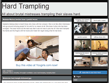 Tablet Screenshot of hardtrampling.com